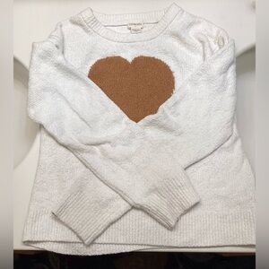 Crewcuts Girls Beautiful Heart Sweater Size XLG 12/14